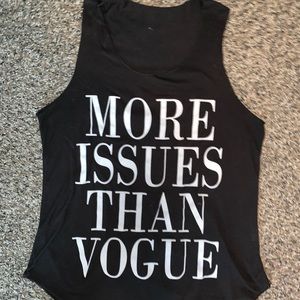 More issues than vogue tank top